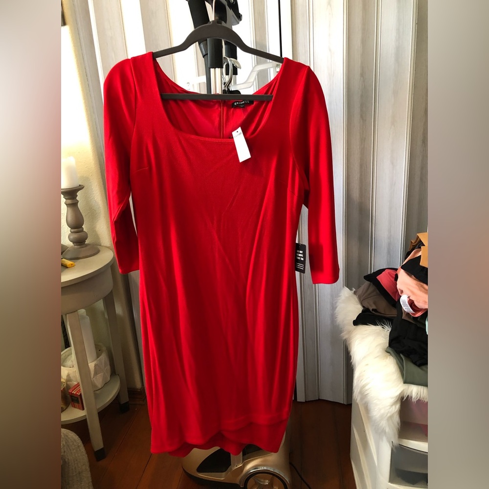 Red express dress in a size M
